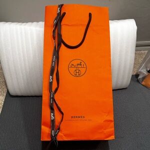 HERMES GIFT BAG + RIBBON